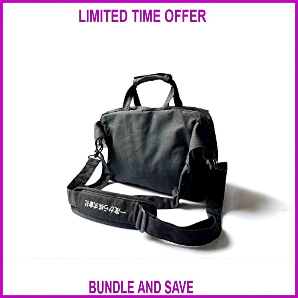 Canvas Messenger Bag with Adjustable Crossbody Strap